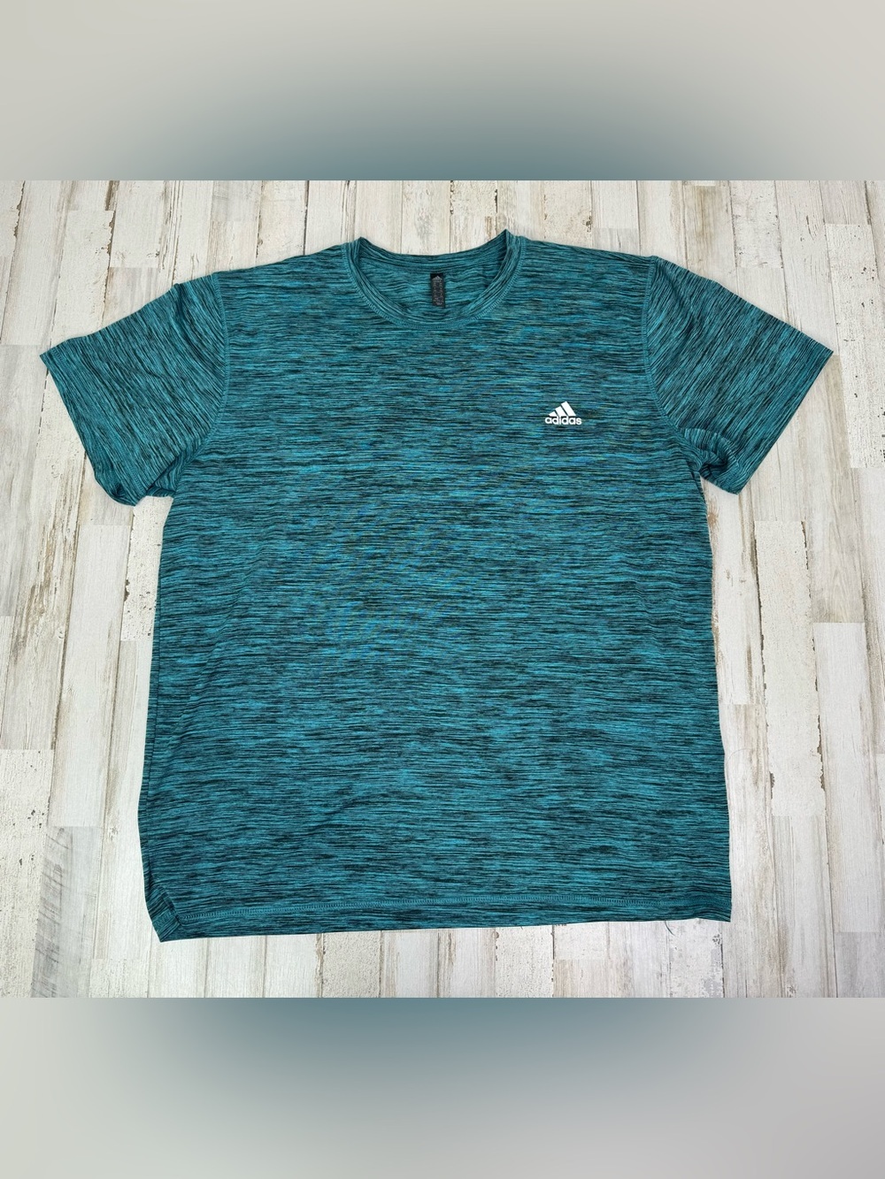 Adidas Short Sleeve 2XL Blue Casual Athletic Golf Stretch